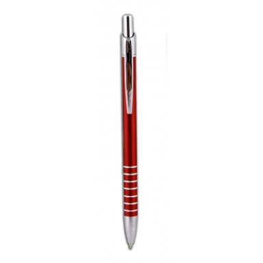 Ручка шариковая автоматическая металлическая Penmate Lotus 0.7 mm, бордовый корпус, цвет чернил синий
