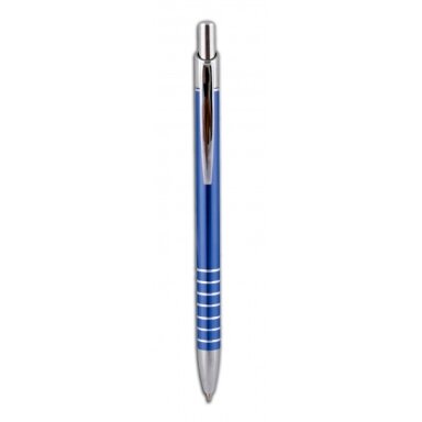 Ручка шариковая автоматическая металлическая Penmate Lotus 0.7 mm, голубой корпус, цвет чернил синий