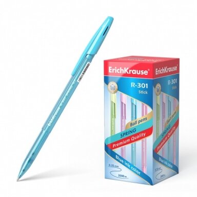 Ручка шариковая ErichKrause R-301 Spring Stick 0.7 mm, цвет чернил синий