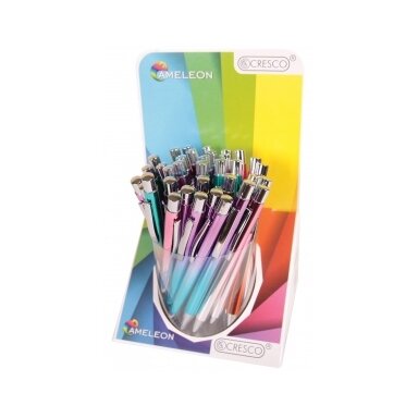 Cresco Cameleon Metall Ballpoint Pen, Blue Ink Cresco Cameleon Metall Ballpoint Pen, Blue Ink