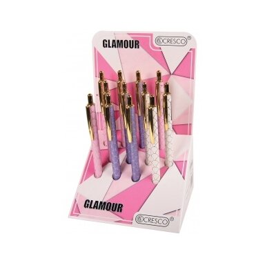Cresco Glamour Metall Ballpoint Pen, Blue Ink Cresco Glamour Metall Ballpoint Pen, Blue Ink