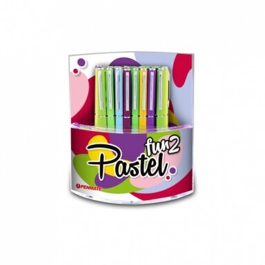 Ручка шариковая автоматическая Penmate Fun Pastel 2, цвет чернил синий