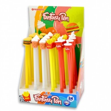 Ручка шариковая Penmate Fantasy Food, в дисплее 24 шт. Ручка шариковая Penmate Fantasy Food, в дисплее 24 шт.