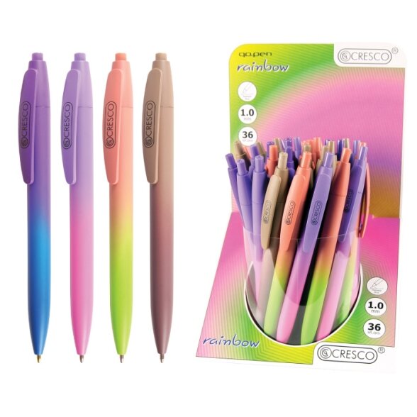 Cresco Rainbow Ballpoint Pen, Blue Ink Cresco Rainbow Ballpoint Pen, Blue Ink