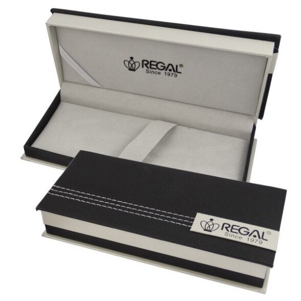 Metal Ballpoint Pen Regal Lane gold chrom (RE118D) blue ink 1