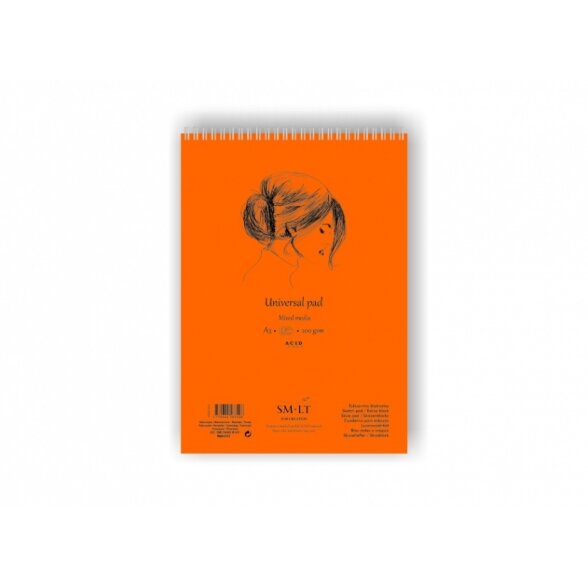 Authentic SMLT Universal Pad, A3, 30 sheets, 200 g/m², spiral-bound Authentic SMLT Universal Pad, A3, 30 sheets, 200 g/m², spiral-bound