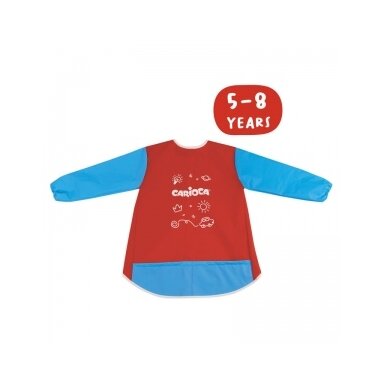 Фартук с длиными рукавами Carioca Baby для детей 5-8 лет Фартук с длиными рукавами Carioca Baby для детей 5-8 лет