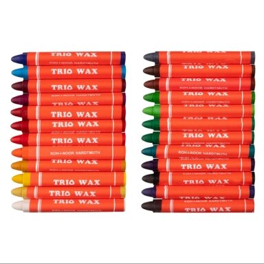 Set of Wax Crayons Koh-I-Noor 8272 Trio 10 mm 24 colors