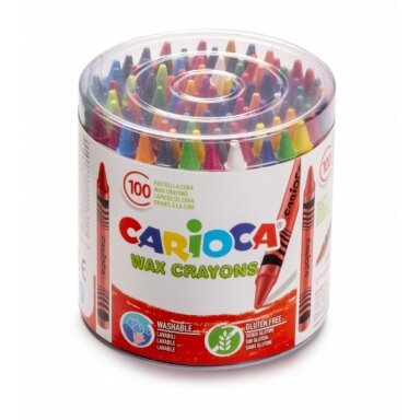 Карандаши восковые Carioca 100 штук Карандаши восковые Carioca 100 штук