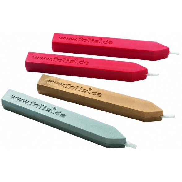 Sealing wax CLASSIC, assort. colours, 2x red, gold, silver 1