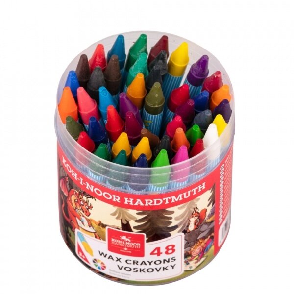 Карандаши восковые Koh-I-Noor 8236 круглые 48 цветов