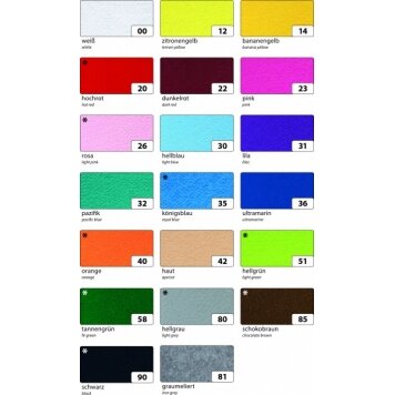 Hobby Craft Felt 150g/m², 20x30cm, 10 sheets, hot red 2