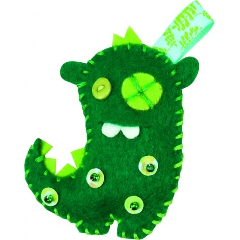 Veltinio lėlės rinkinys Folia Mini Monster Friends 7
