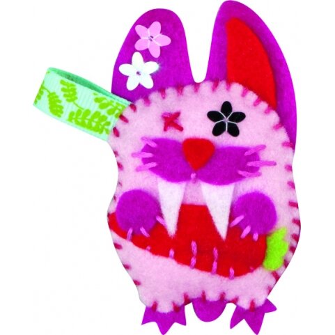 Veltinio lėlės rinkinys Folia Mini Monster Friends 5
