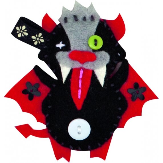 Veltinio lėlės rinkinys Folia Mini Monster Friends 3