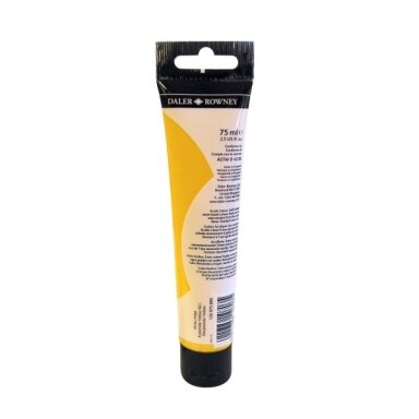 Akriliniai dažai dailei Daler-Rowney Simply 75 ml vidutinis geltonas