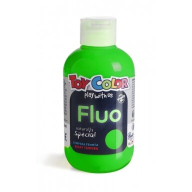 Guašas Toy Color 250 ml puikiai plaunamas fluorescencinis žalios spalvos Guašas Toy Color 250 ml puikiai plaunamas fluorescencinis žalios spalvos