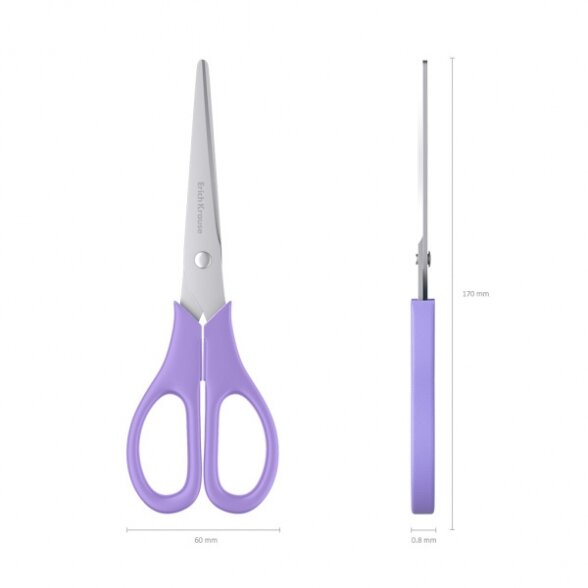 Scissors ErichKrause EasyCut Pastel 17 cm 2
