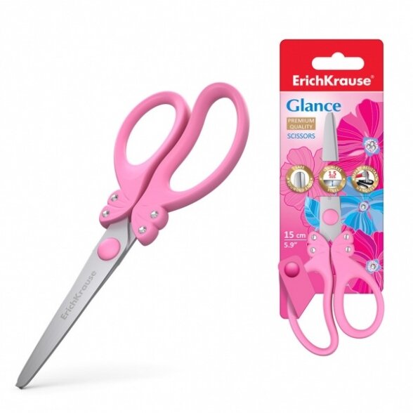 Žirklės ErichKrause Glance 15 cm Žirklės ErichKrause Glance 15 cm