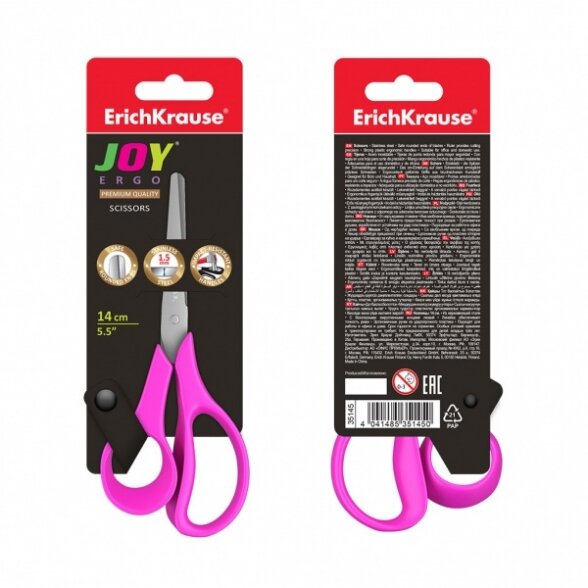 Žirklės ErichKrause Joy Ergo 14 cm 3