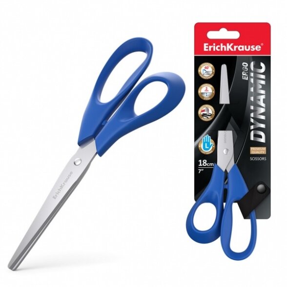 Žirklės kairiarankiams ErichKrause Dynamic 18 cm Dynamic Žirklės kairiarankiams ErichKrause Dynamic 18 cm Dynamic