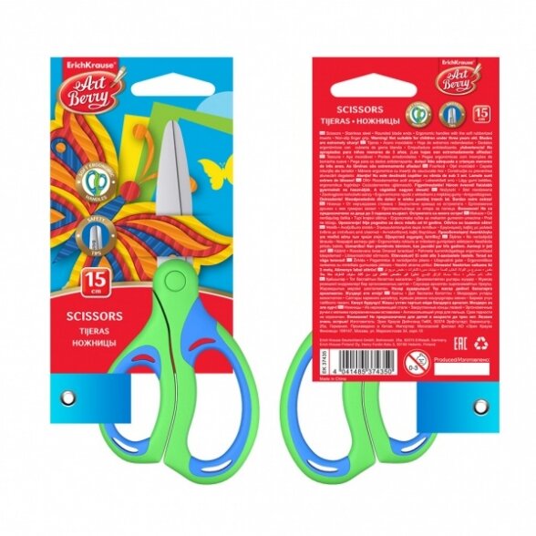 Žirklės vaikiškos Artberry® Ergo 15 cm 3