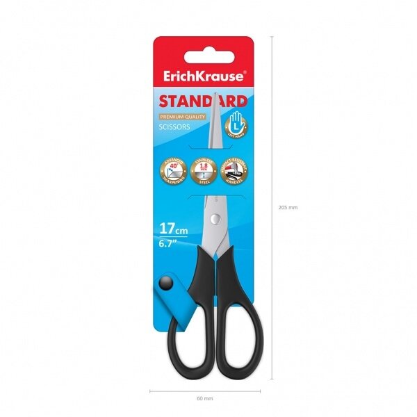 Ножницы для левшей ErichKrause Standard, 17 см 4