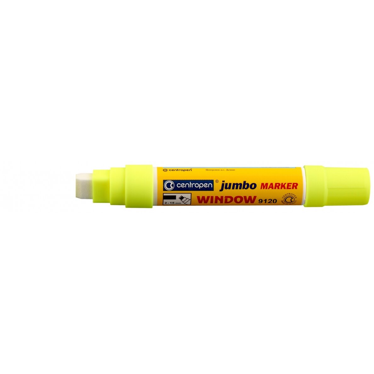 Marker Centropen Jumbo Window 9120 2-15 mm Yellow Marker Centropen Jumbo Window 9120 2-15 mm Yellow