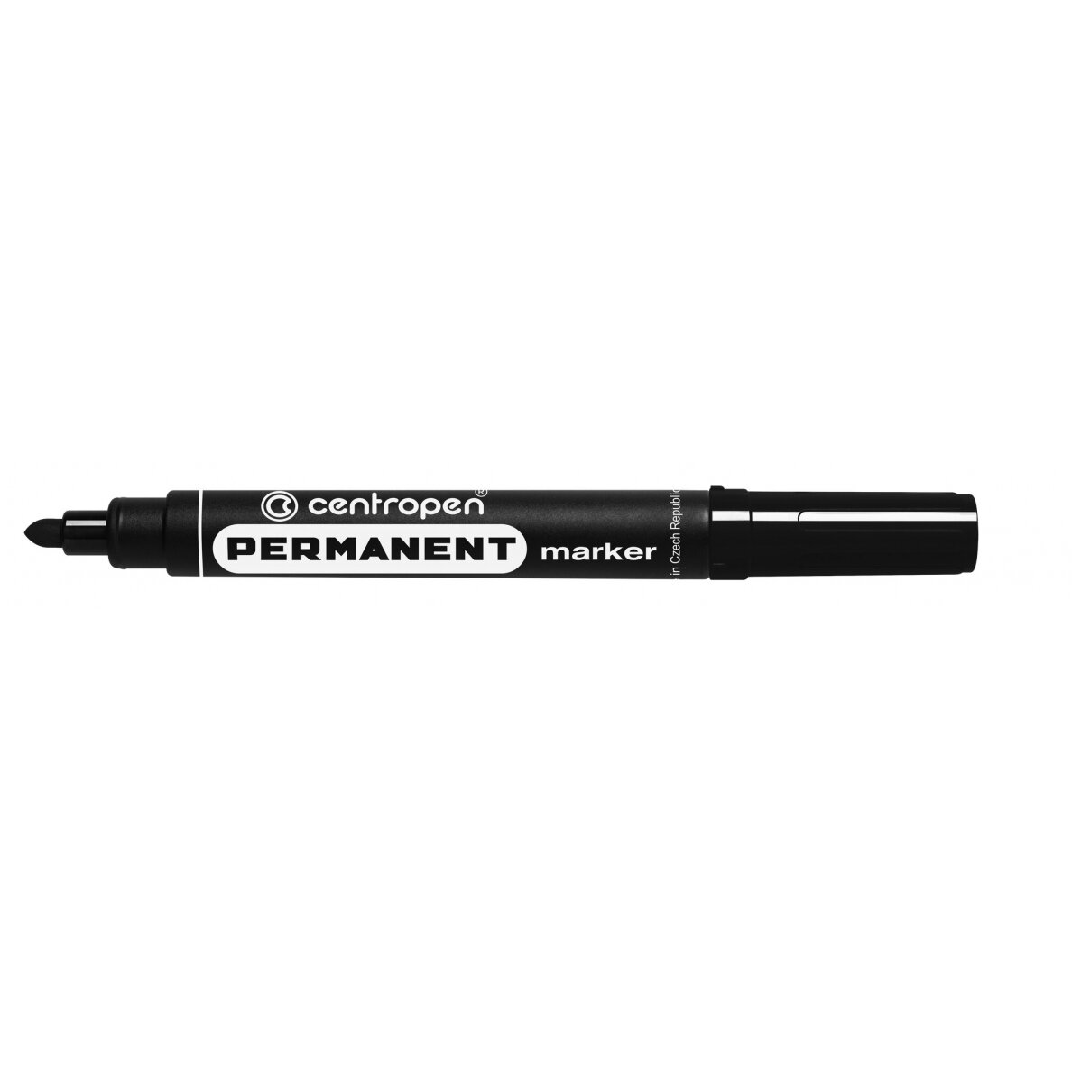 Маркер перманентный Centropen 8566 (круглый наконечник ) 2.5 мм черный