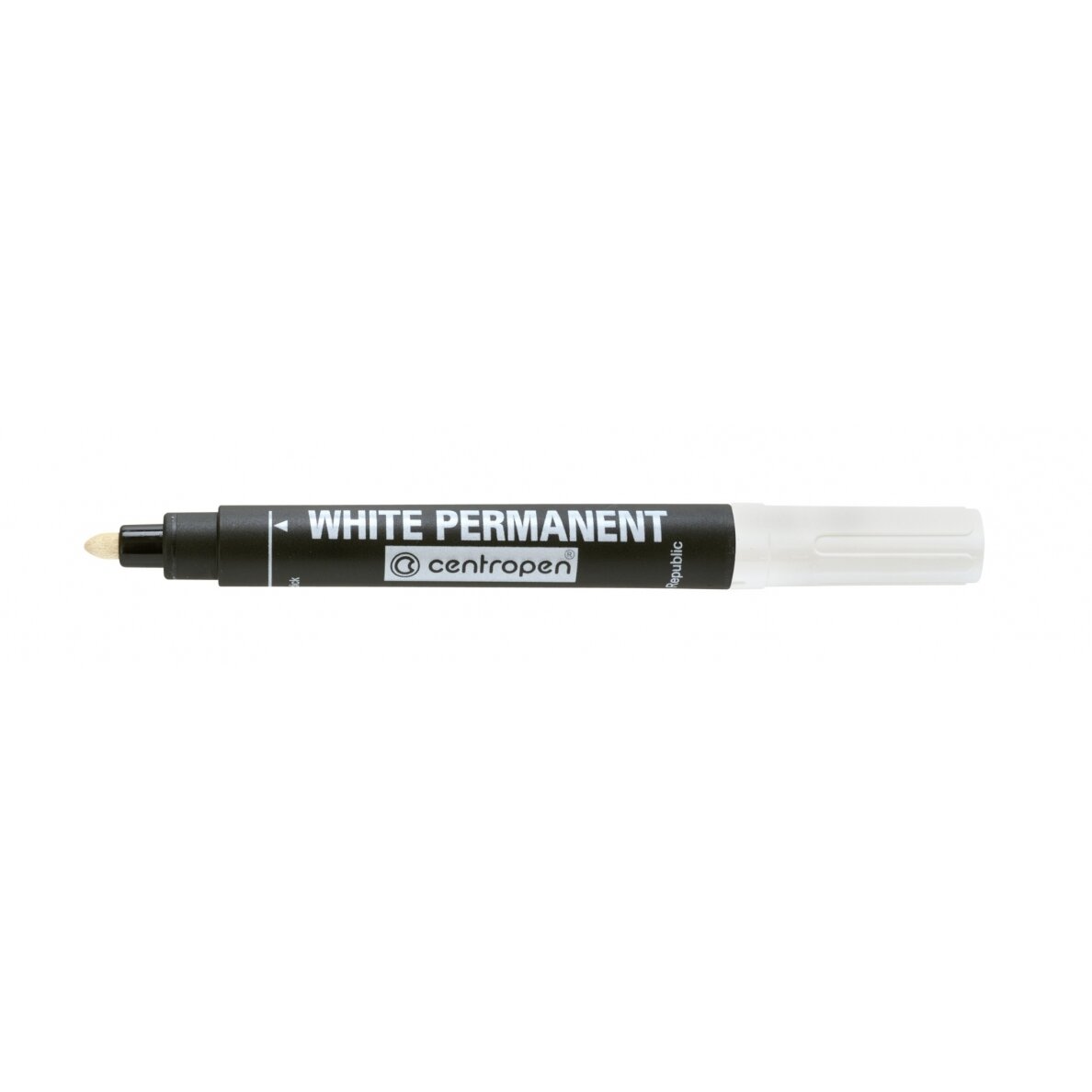 Permanent Marker Centropen 8566 (bullet tip) 2.5 mm White Permanent Marker Centropen 8566 (bullet tip) 2.5 mm White