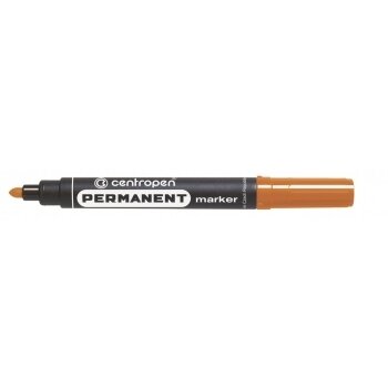 Маркер перманентный Centropen 8566 (круглый наконечник ) 2.5 мм оранжевый Маркер перманентный Centropen 8566 (круглый наконечник ) 2.5 мм оранжевый