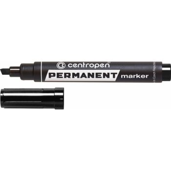 Permanent Marker Centropen 8576 (chisel tip) 1-4.6 mm Black Permanent Marker Centropen 8576 (chisel tip) 1-4.6 mm Black