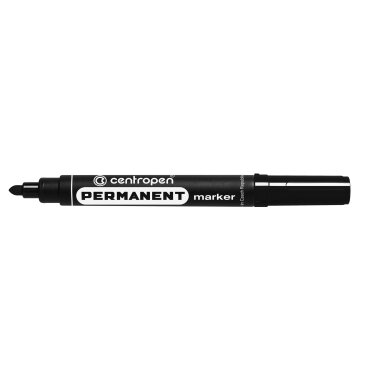 Маркер перманентный Centropen 8566 (круглый наконечник ) 2.5 мм черный Маркер перманентный Centropen 8566 (круглый наконечник ) 2.5 мм черный