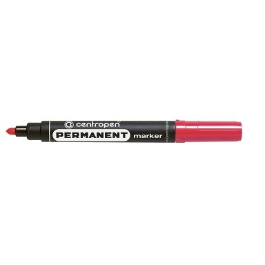 Маркер перманентный Centropen 8566 (круглый наконечник ) 2.5 мм красный Маркер перманентный Centropen 8566 (круглый наконечник ) 2.5 мм красный