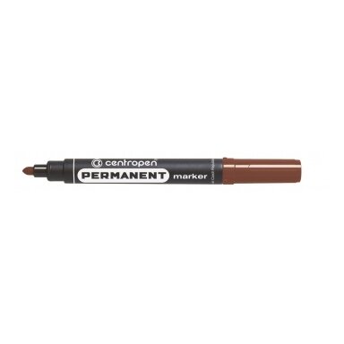 Маркер перманентный Centropen 8566 (круглый наконечник ) 2.5 мм коричневый Маркер перманентный Centropen 8566 (круглый наконечник ) 2.5 мм коричневый