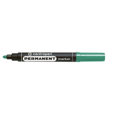 Маркер перманентный Centropen 8566 (круглый наконечник ) 2.5 мм зеленый Маркер перманентный Centropen 8566 (круглый наконечник ) 2.5 мм зеленый