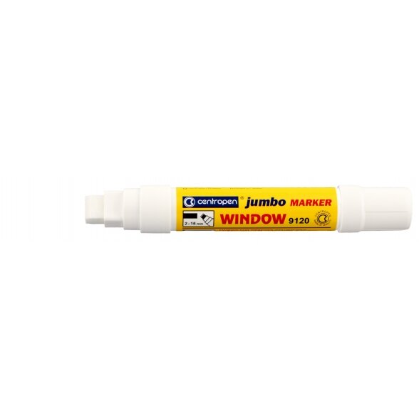 Marker Centropen Jumbo Window 9120 2-15 mm White Marker Centropen Jumbo Window 9120 2-15 mm White