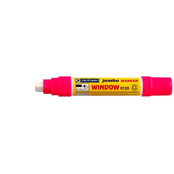 Marker Centropen Jumbo Window 9120 2-15 mm Pink Marker Centropen Jumbo Window 9120 2-15 mm Pink