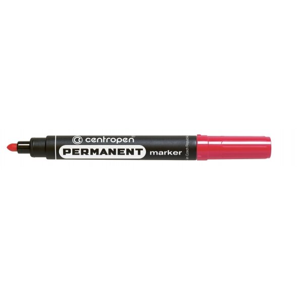 Žymeklis nenutrinamas Centropen 8566 2,5 mm raudonas Žymeklis nenutrinamas Centropen 8566 2,5 mm raudonas